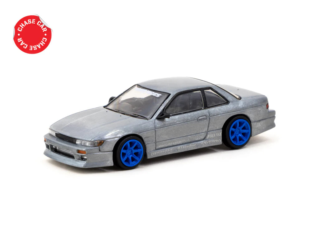 Tarmac Works 1/64 VERTEX Nissan Silvia S13 Blue Metallic TOYO TIRES - GLOBAL64 - T64G-025-BL