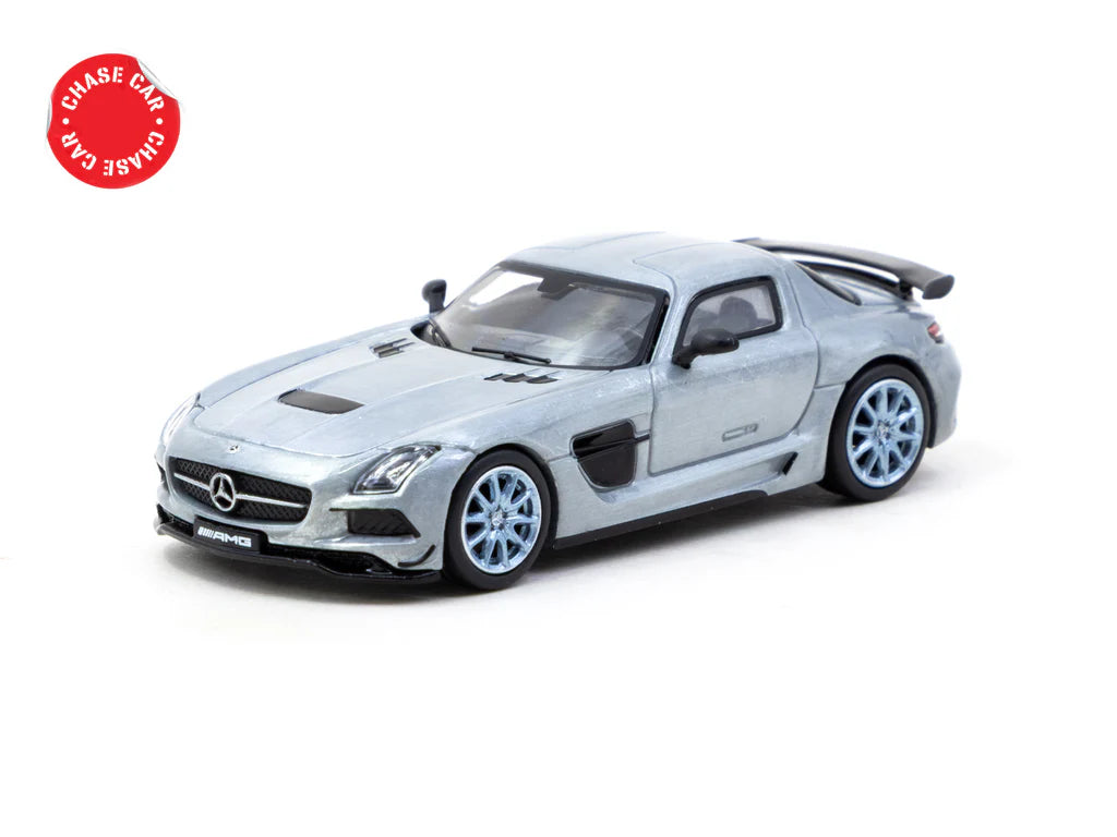 Tarmac Works 1/64 Mercedes-Benz SLS AMG Coupé Black Series Matte Blue - GLOBAL64 Blue - T64G-027-MB
