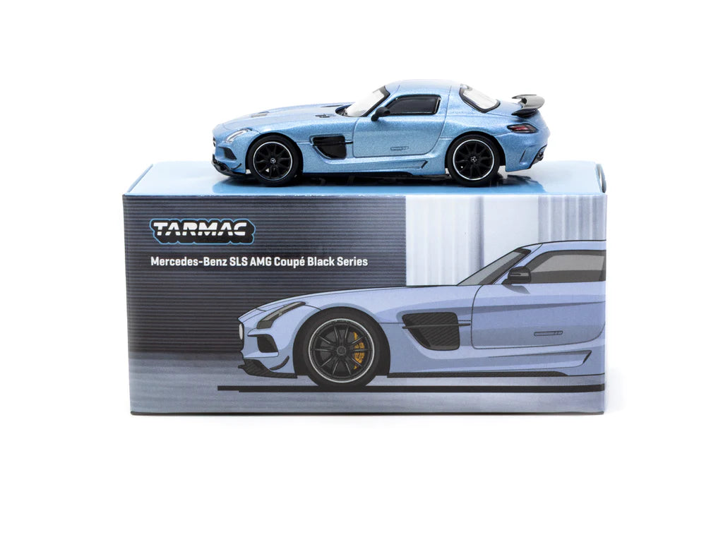 Tarmac Works 1/64 Mercedes-Benz SLS AMG Coupé Black Series Matte Blue - GLOBAL64 Blue - T64G-027-MB
