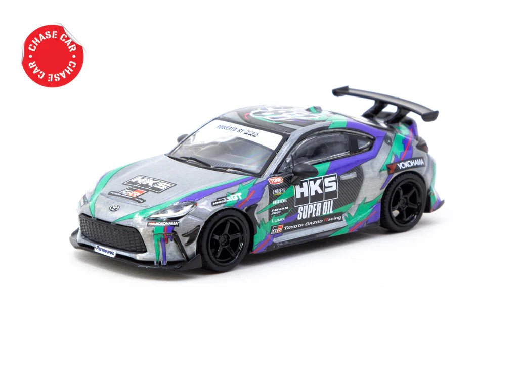 Tarmac Works 1/64 HKS Toyota GR86 Black - GLOBAL64 - T64G-038-BK