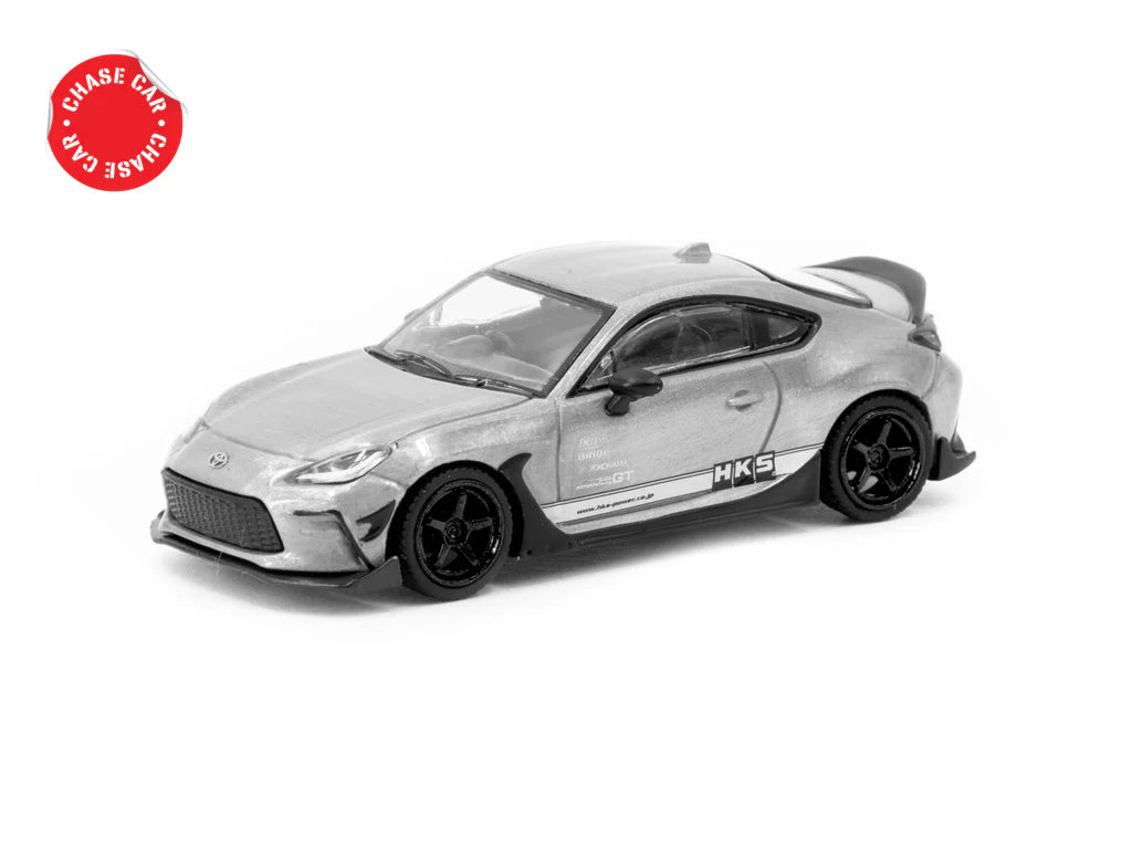 Tarmac Works 1/64 HKS Toyota GR86 Blue Metallic - GLOBAL64 - T64G-038-BL