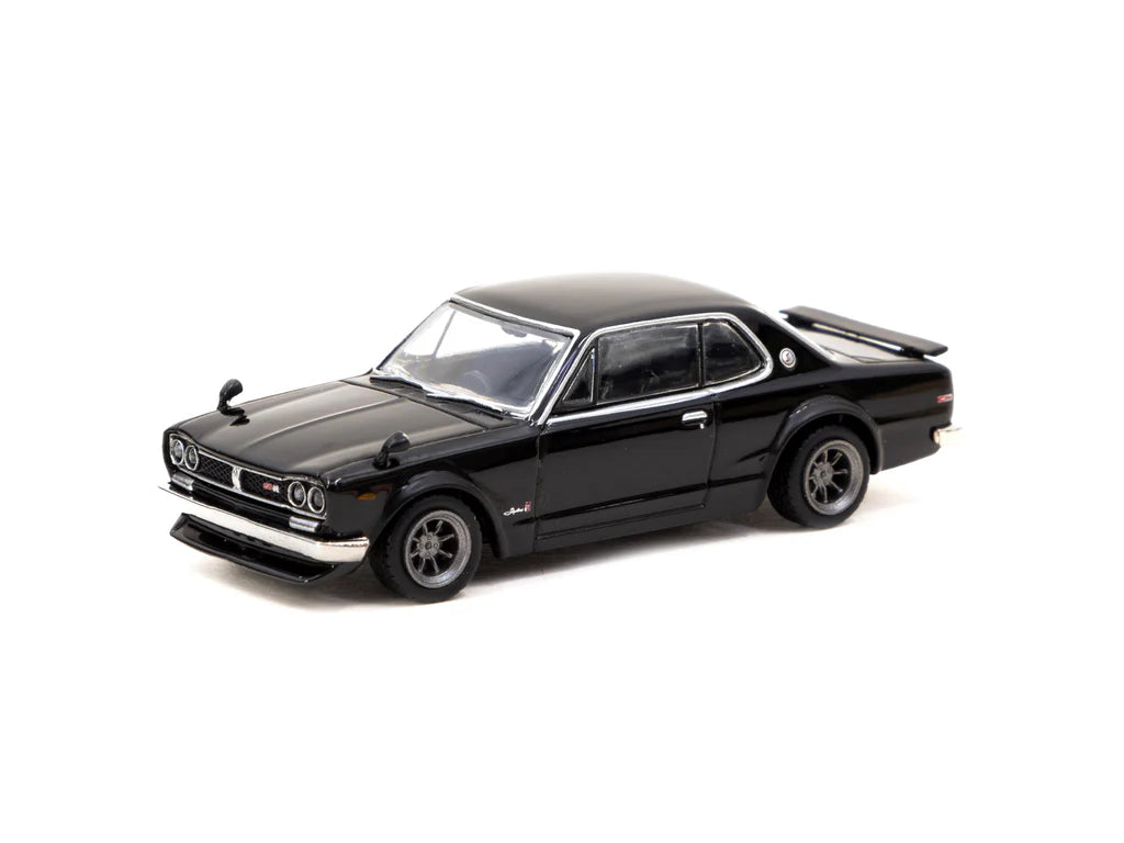 Tarmac Works 1/64 Mijo Exclusives Nissan Skyline 2000GT-R (KPGC10) Black - GLOBAL64