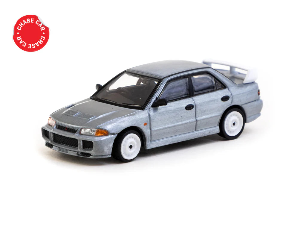 Tarmac Works 1/64 Mitsubishi Lancer RS Evolution III White - GLOBAL64 - T64G-050-RS