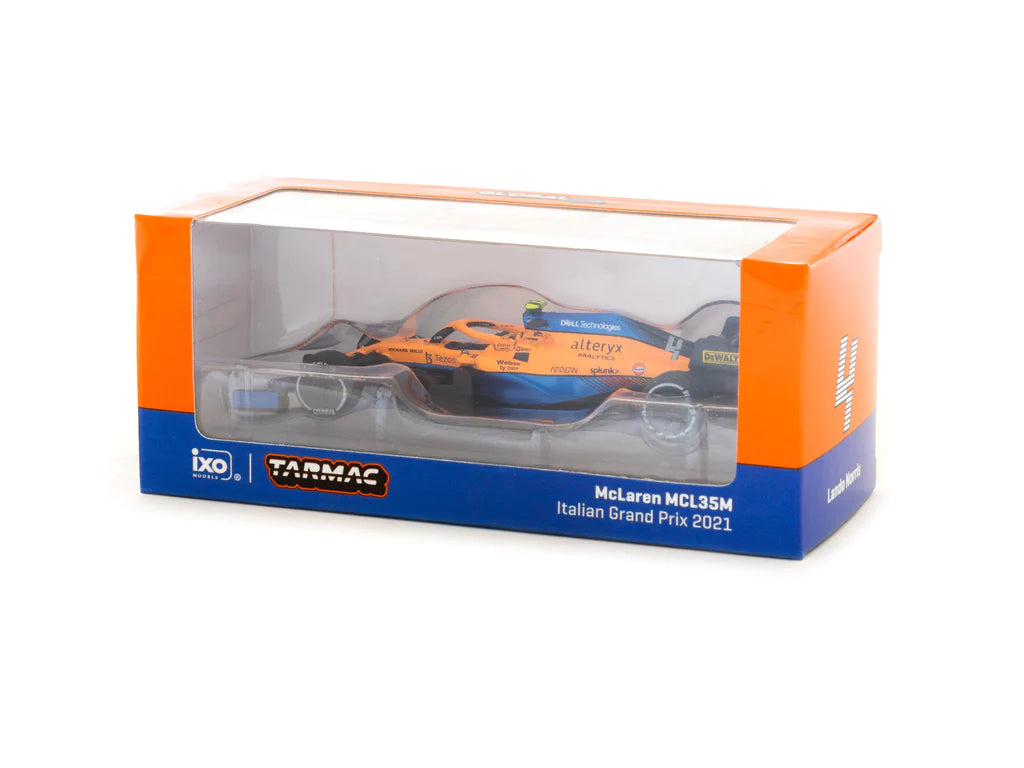 Tarmac Works 1/64 McLaren MCL35M Italian Grand Prix 2021 Lando Norris #4 - GLOBAL64