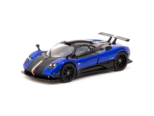 Tarmac Works 1/64 Pagani Zonda Cinque Blu Francia - GLOBAL64 Blue