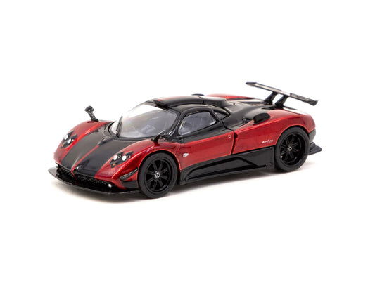 Tarmac Works 1/64 Pagani Zonda Cinque Rosso Dubai - GLOBAL64 Red & Black