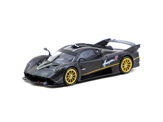 Tarmac Works 1/64 Pagani Huayra R Matt Black Carbon Fiber - GLOBAL64