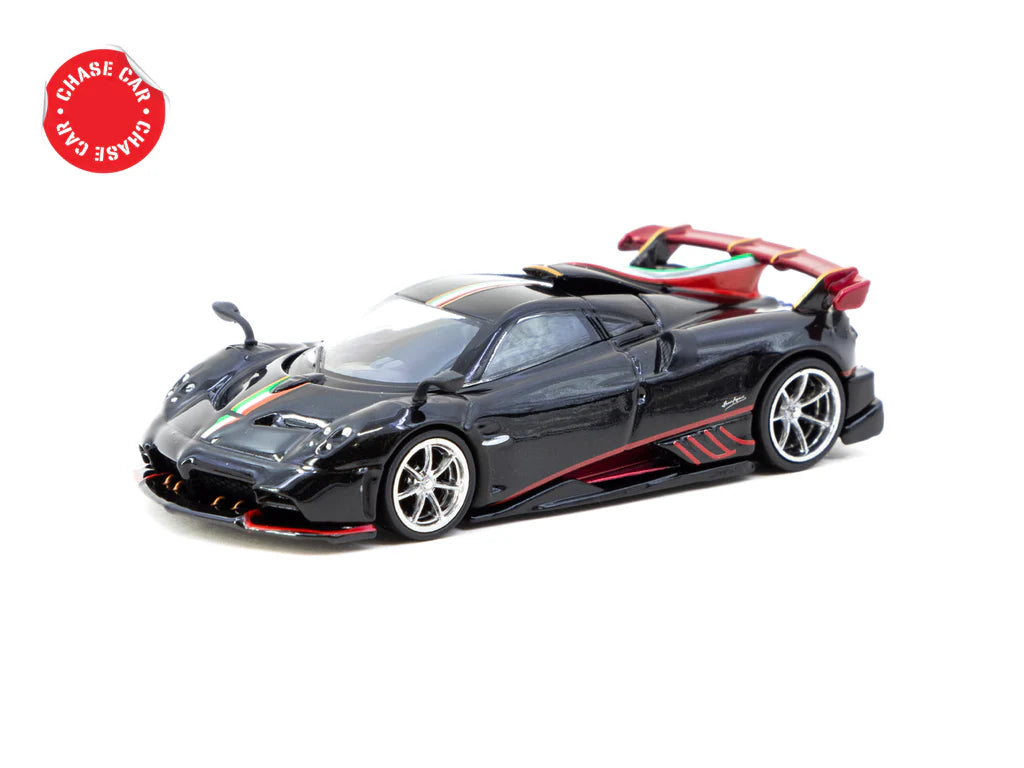 Tarmac Works 1/64 Pagani Imola Nero Oro - GLOBAL64 Red & Black - T64G-TLO46-BK