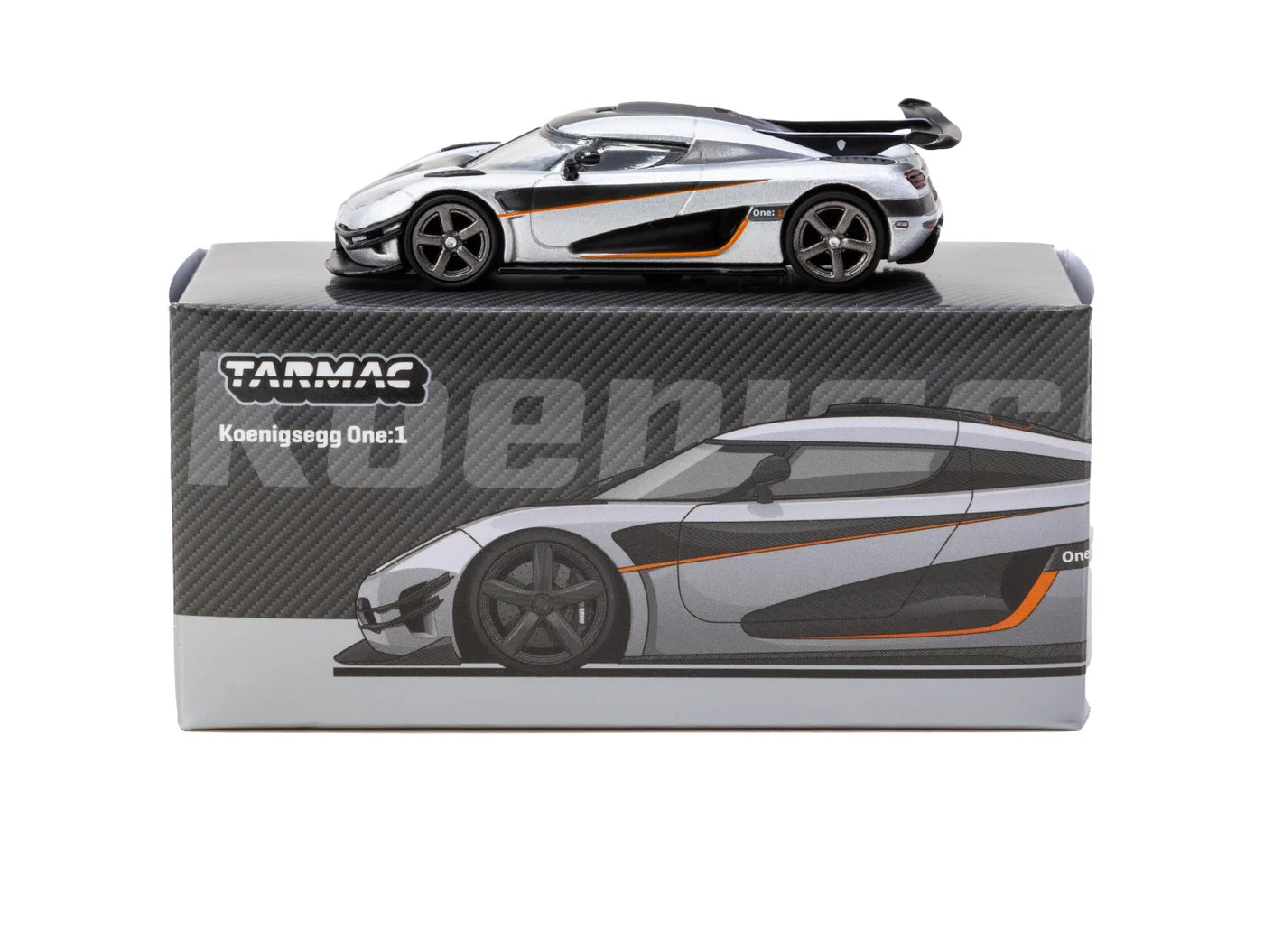 Tarmac Works 1/64 Koenigsegg One:1 Silver GLOBAL64 - T64G-TL054-SL