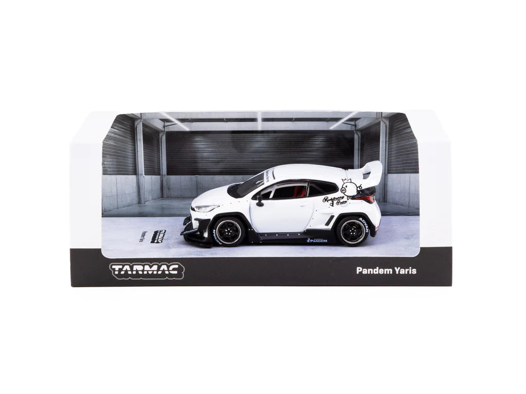 Tarmac Works 1/64 Pandem Yaris White - ROAD64 White