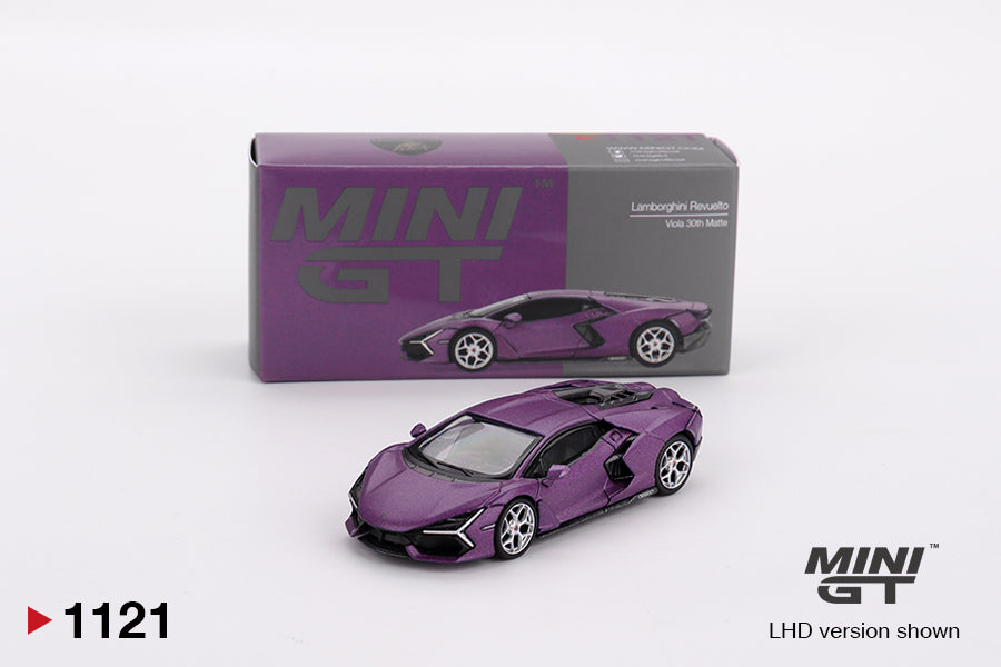 Mini GT 1/64 Lamborghini Revuelto Viola 30th Matte Purple - MGT01121
