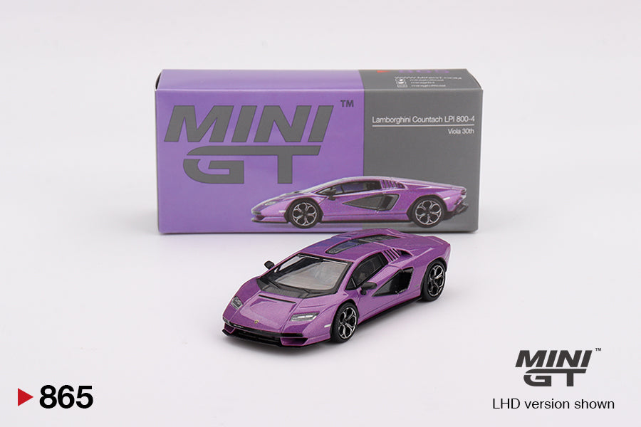 Mini GT 1/64 Lamborghini Countach LPI 800-4 Viola 30th Purple