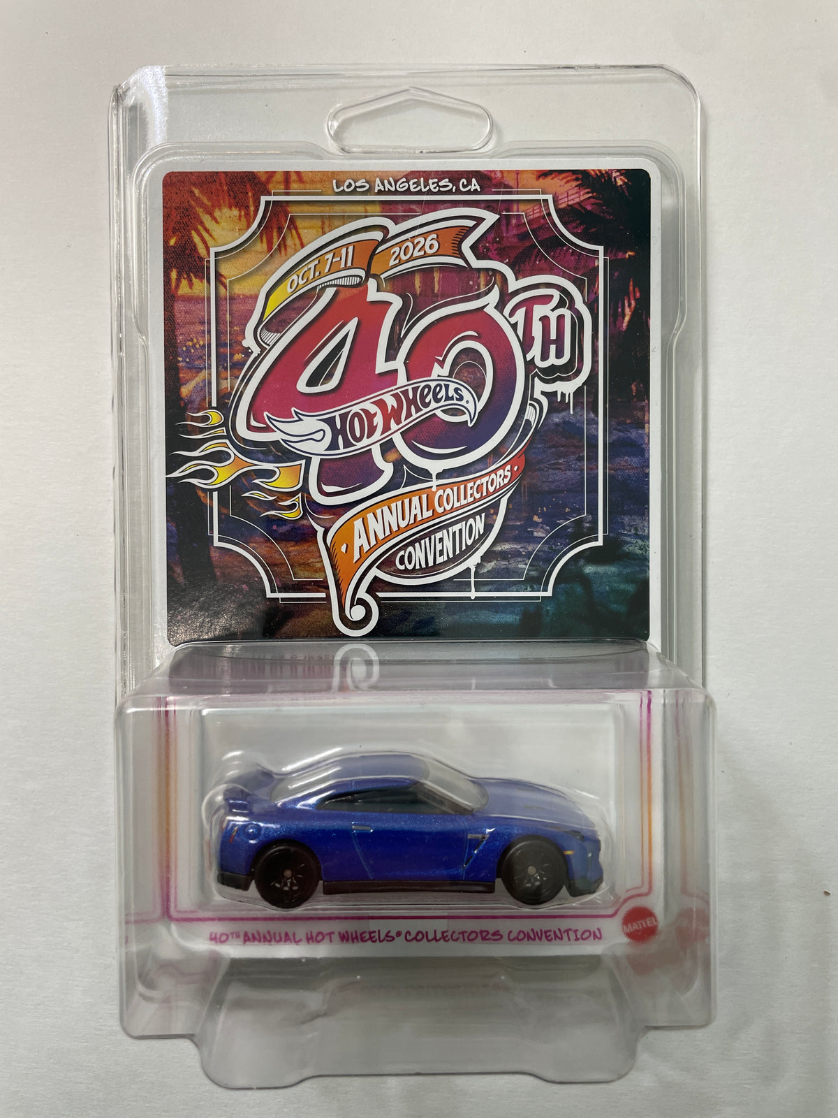 Hot Wheels 1/64 40th Annual Collectors Convention Los Angeles 2021 Nissan GT-R (R35) Low Number #266 Blue - JKC03-0910