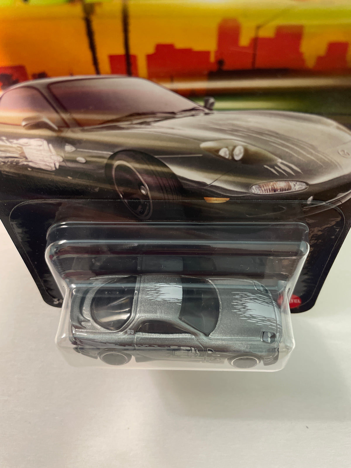 Hot Wheels 1/64 Silver Series Fast & Furious 1995 Mazda RX-7 Silver - JKX23
