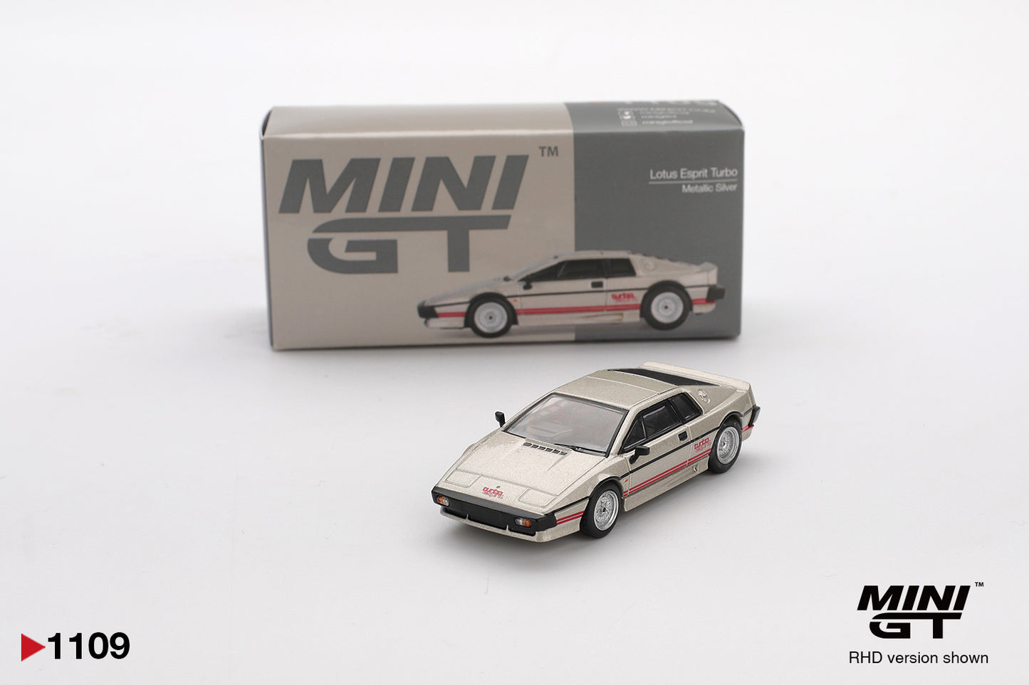 Mini GT 1/64 Lotus Esprit Turbo Metallic Silver - MGT01109