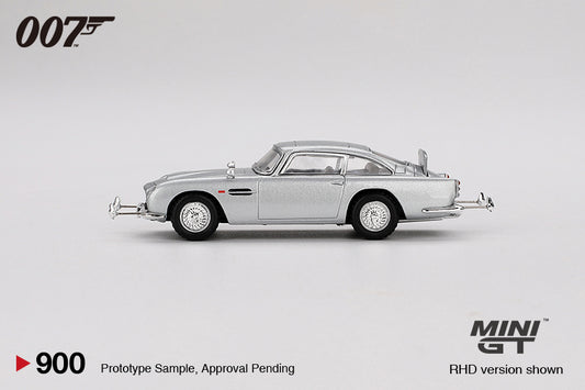 Mini GT 1/64 James Bond Is Back In Action Goldfinger 007 Aston Martin DB5 Silver