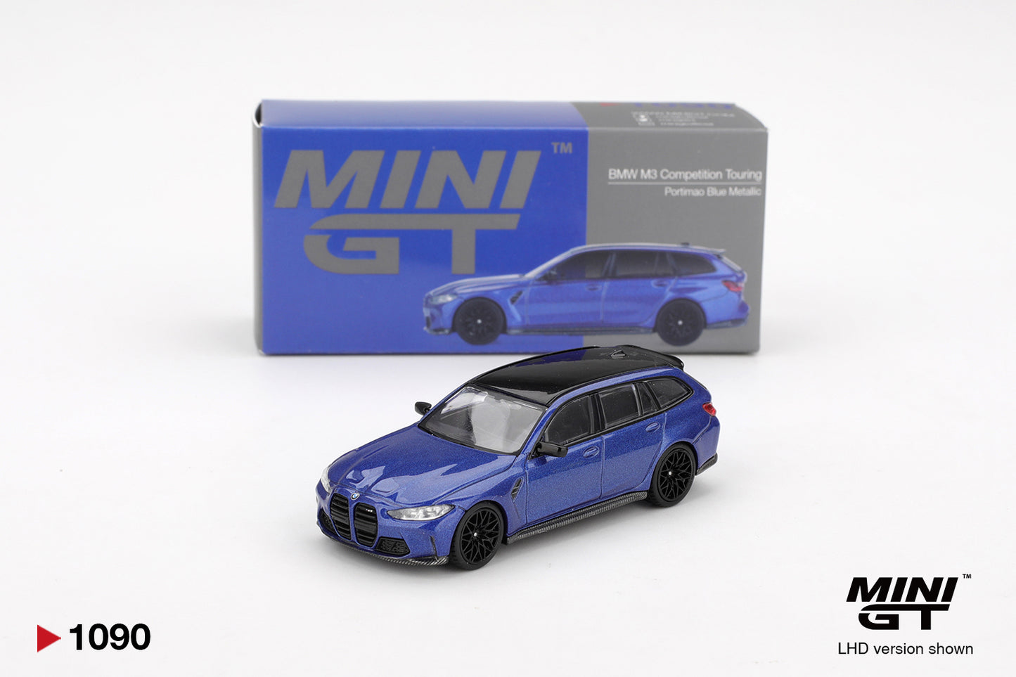 Mini GT 1/64 BMW M3 Competition Touring Portimao Blue Metallic MGT01090