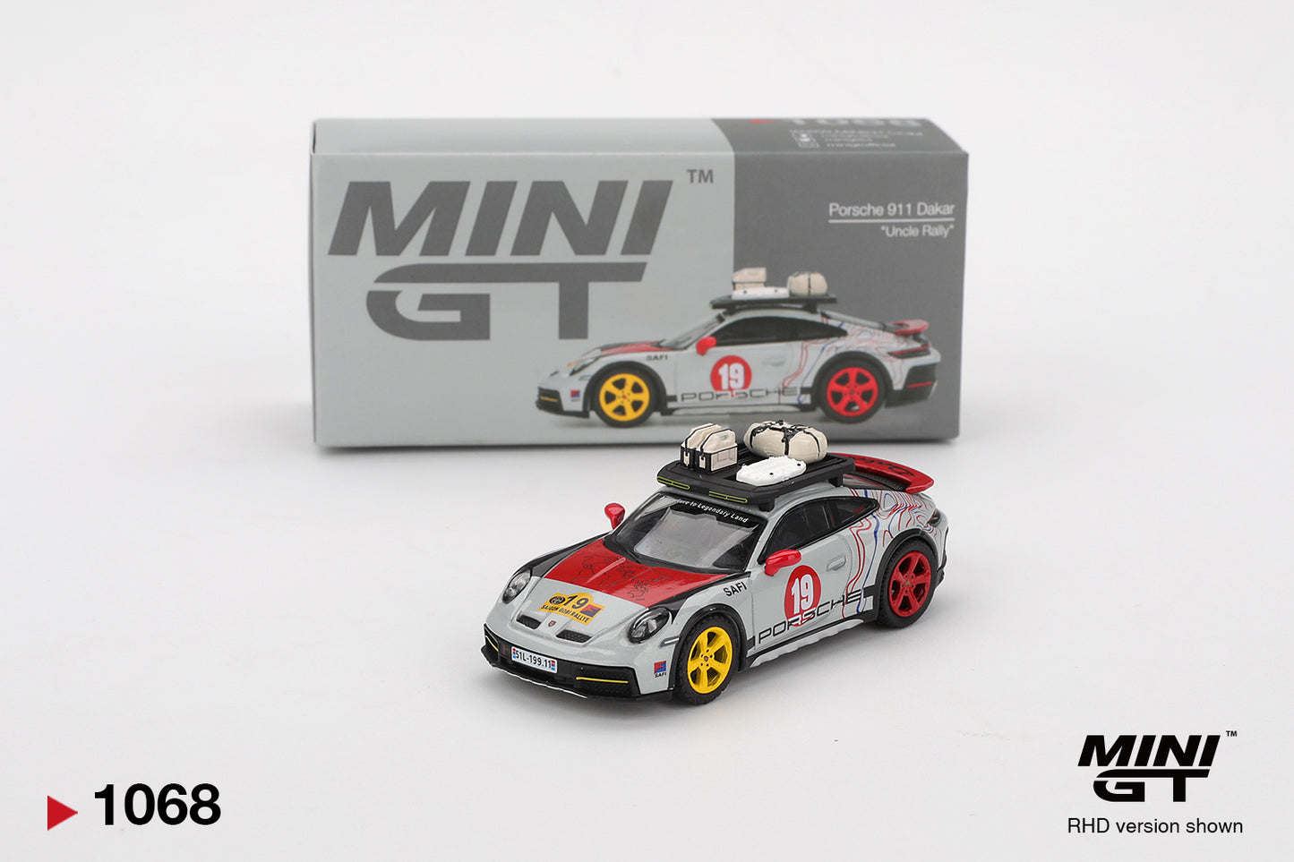 Mini GT 1/64 Porsche 911 Dakar "Uncle Rally" Grey - MGT01068