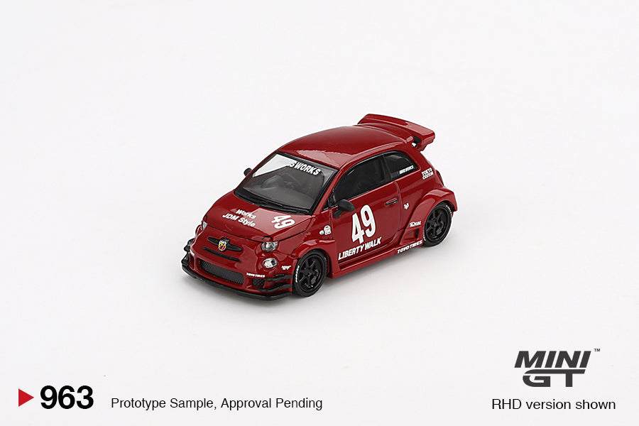 Mini GT 1/64 LB-WORKS x Abas Works ABARTH 595 Red