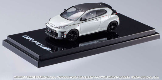 1/64 Hobby Japan Toyota GR Yaris RZ High Performance GR Parts Platinum White Pearl Mica