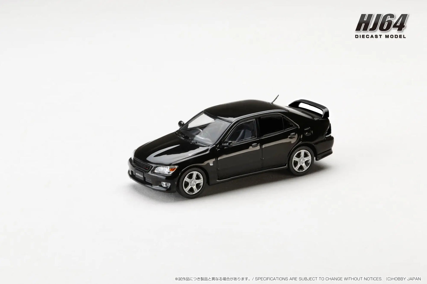 Hobby Japan 1/64 Toyota Altezza RS200 (E10) 1998 Genuine Option Parts Black - HJ642080BBK