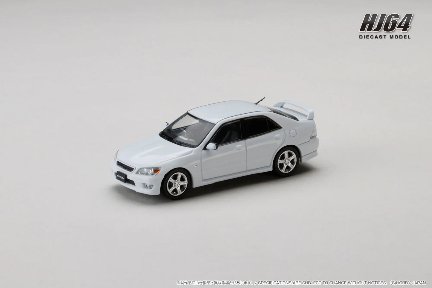 Hobby Japan 1/64 Toyota Altezza RS200 (E10) 1998 Genuine Option Parts Super White II - HJ642080BW