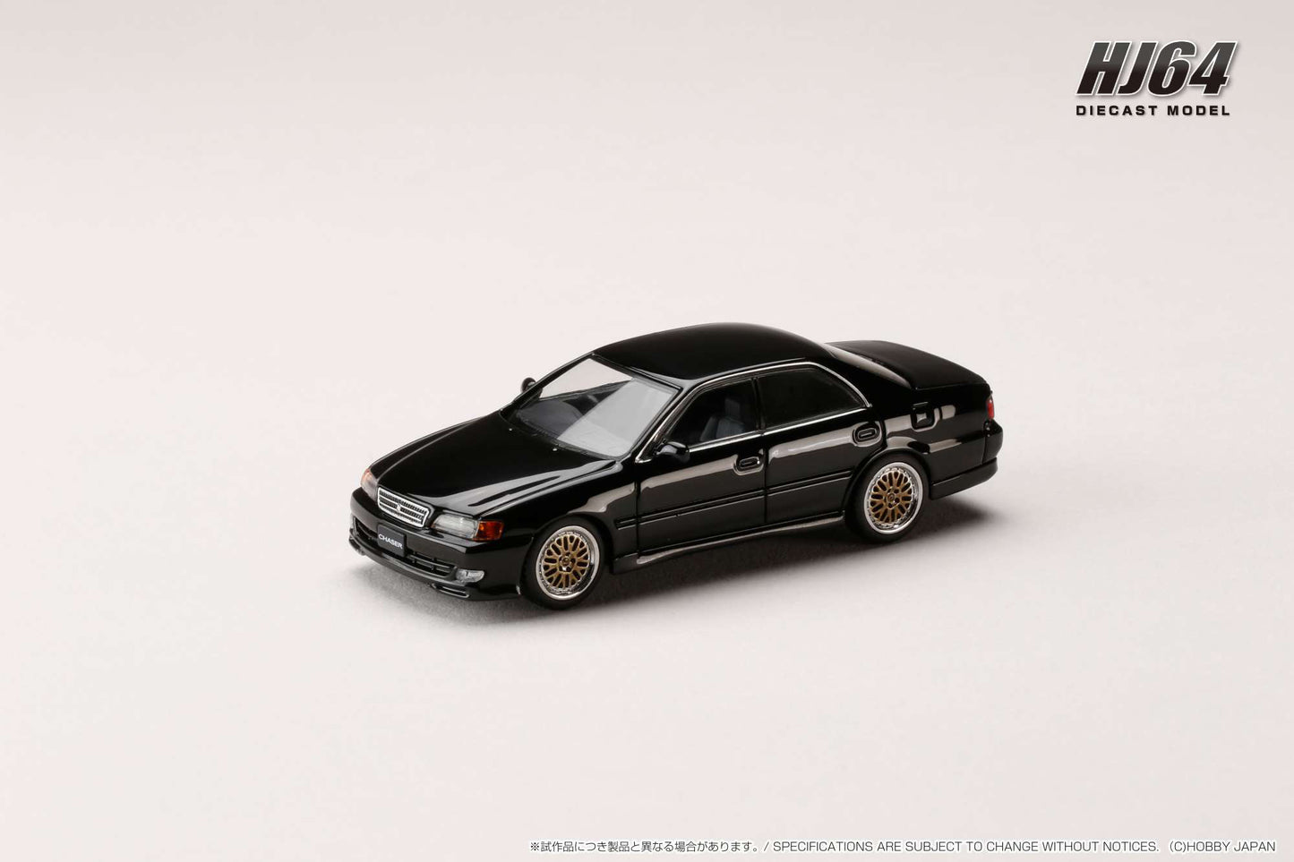 Hobby Japan 1/64 Toyota Chaser TOURER V (JZX100) 1998 / JDM Style Black (Customized Color)