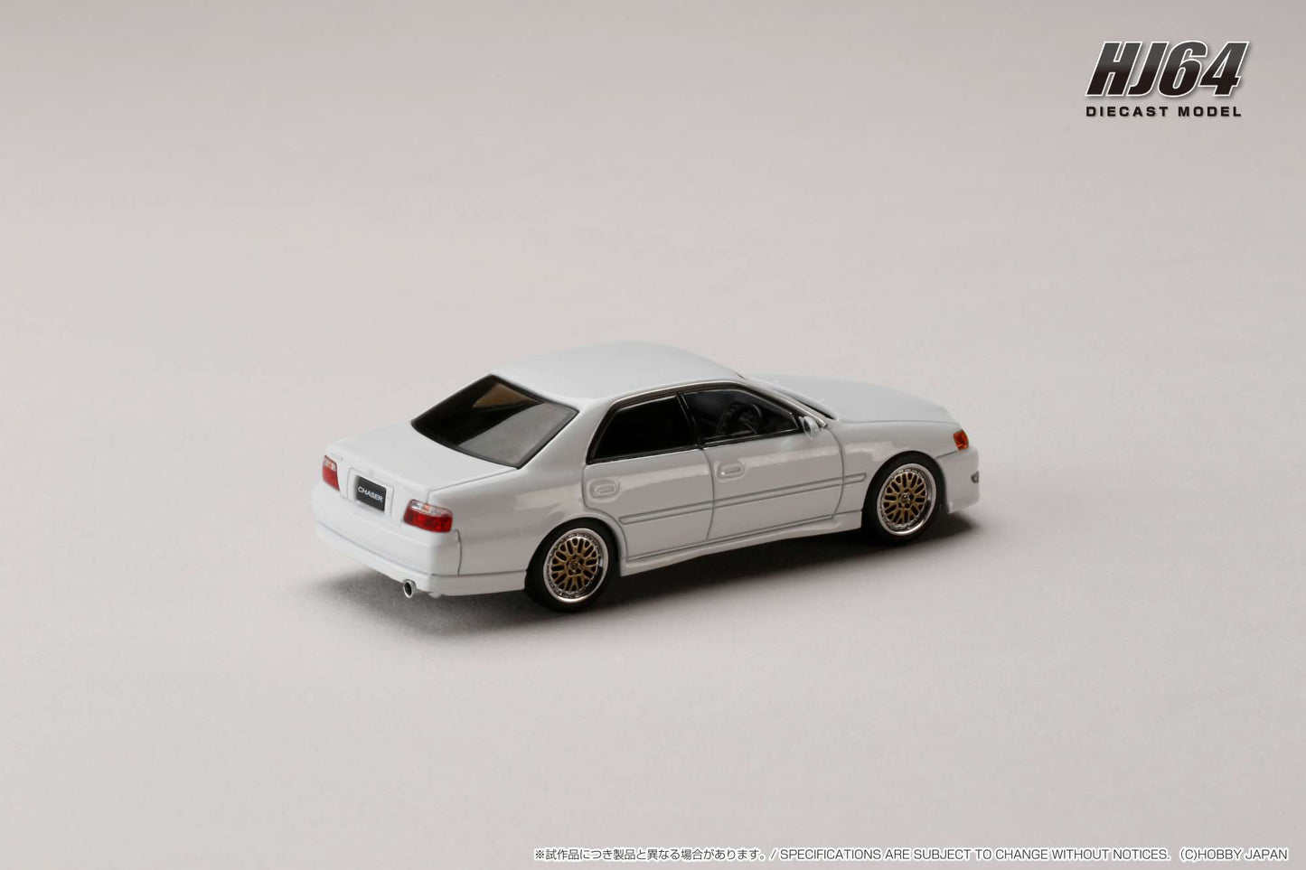 Hobby Japan 1/64 Toyota Chaser TOURER V (JZX100) 1998 / JDM Style Super White II
