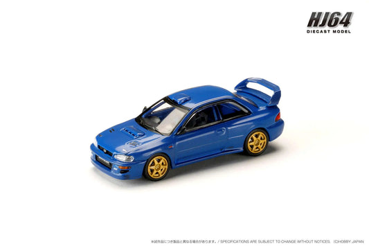 Hobby Japan 1/64 Subaru Impreza 22B STI Version GC8 Rally Base Car Carbon Blue