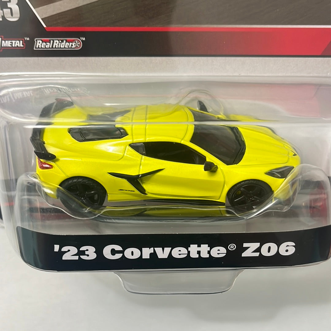 1/43 Hot Wheels '23 Corvette Z06 C8 Yellow – Flipn Diecast