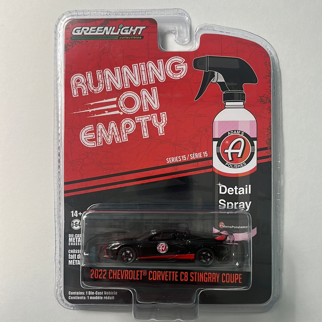 1/64 Greenlight 2022 Chevrolet Corvette C8 Stingray Coupe (Running on Empty) - Damaged Card