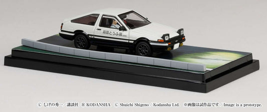 Hobby Japan 1/64 Initial D Toyota Sprinter Trueno GT Apex AE86 / Ryosuke Takahashi vs Takumi Fujiwara w/ Driver