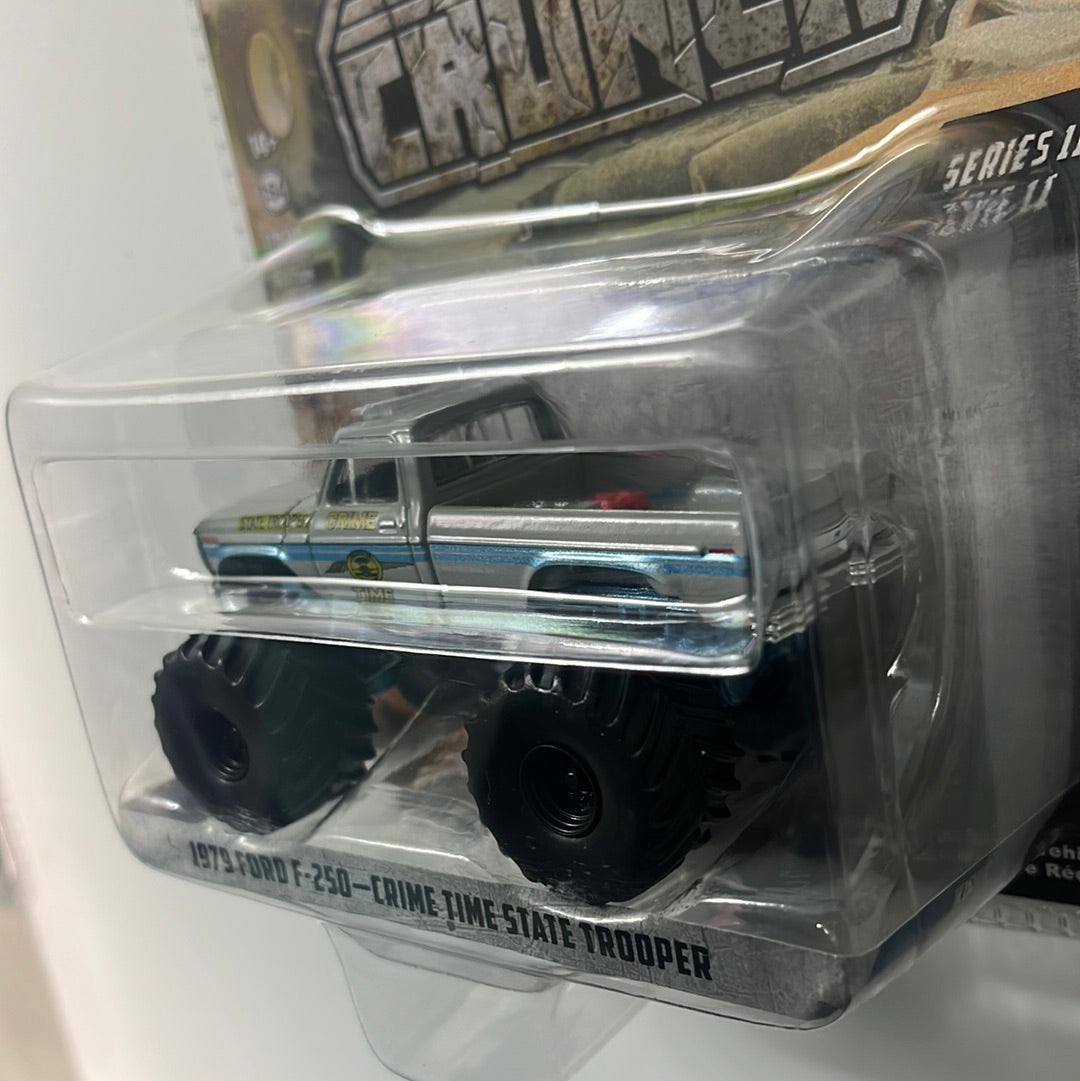 1/64 Greenlight Kings of Crunch Series 11 1979 Ford F-250 Crime Time State Trooper