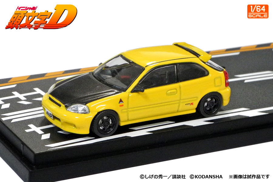 1/64 Modeler's Initial D Set Vol.12 Tomoyuki Tachi Todo Shokai Honda Civic (EK9) & Takumi Fujiwara Toyota AE86