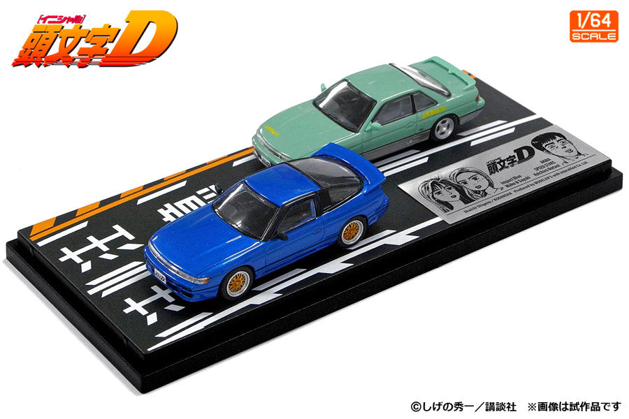 Modeler's 1/64 Initial D Set Vol.20 Mako Sayuki SilEighty & Koichiro Iketani Silvia (S13)