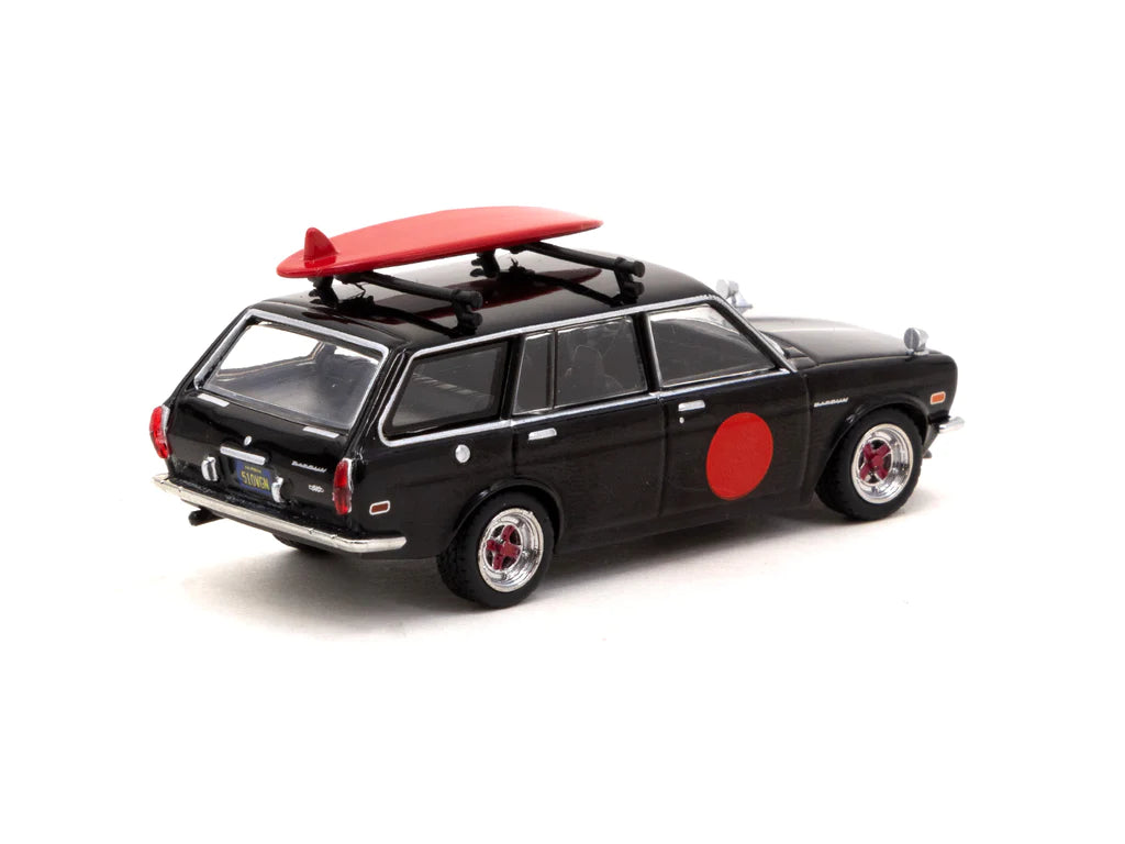 Tarmac Works 1/64 Datsun Bluebird 510 Wagon Black - MiJo Edition - GLOBAL64