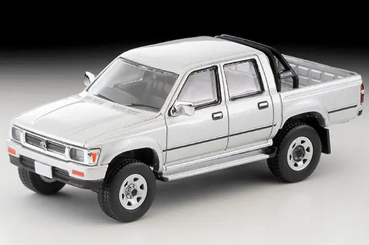 Tomica Limited Vintage Neo 1/64 LV-N256c Toyota Hilux 4WD Pick Up Double Cab SSR 1991 Silver - Damaged Box