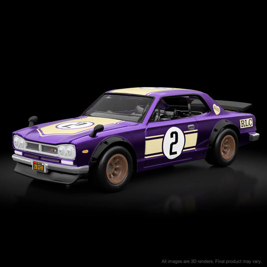 Hot Wheels 1/64 RLC 1972 Nissan Skyline HT 2000GT-R Purple -Damaged Card