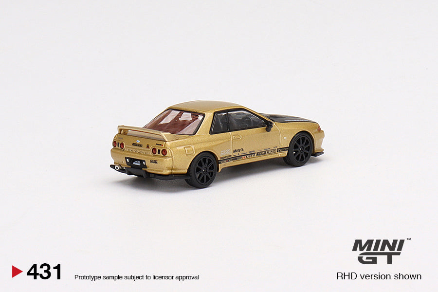 Mini GT 1/64 Top Secret Nissan Skyline GT-R VR32 Top Secret Gold