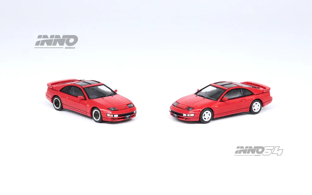 Inno64 1/64 Nissan Fairlady Z 300ZX (Z32) Aztec Red w/ Extra Wheels