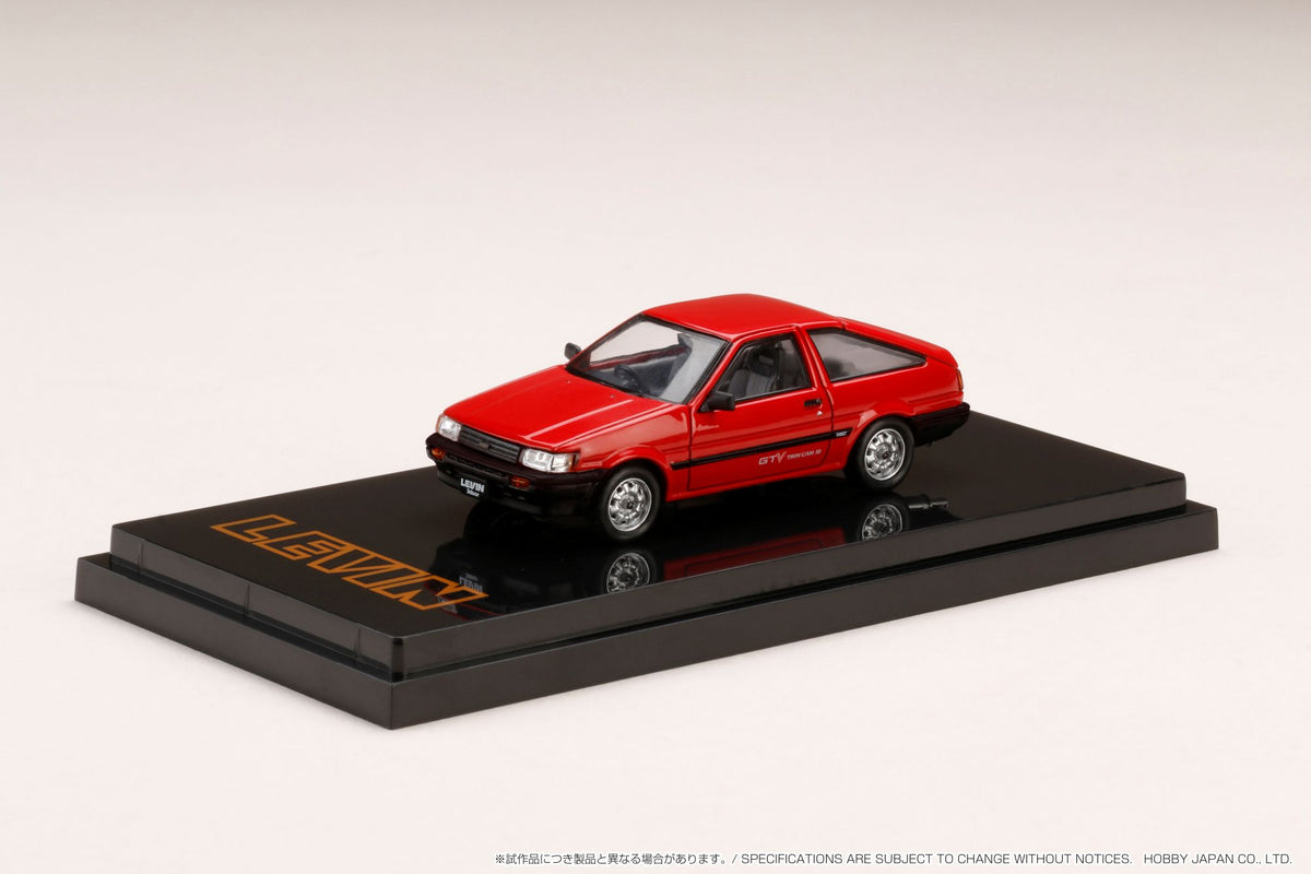 801-002 ホビージャパン 1/64 トヨタ カローラ LEVIN AE86 Hobby Japan 1/64 Toyota Corolla Levin AE86 3 Door GTV Red