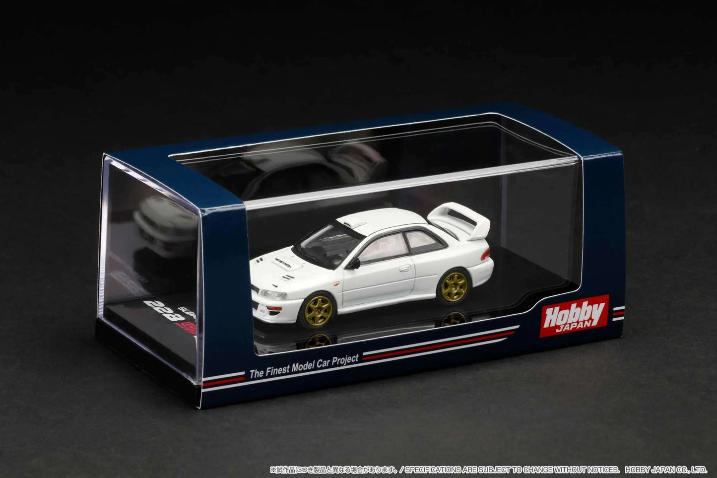 Hobby Japan 1/64 Subaru Impreza 22B STi Version (GC8) Rally Base Car Fether White