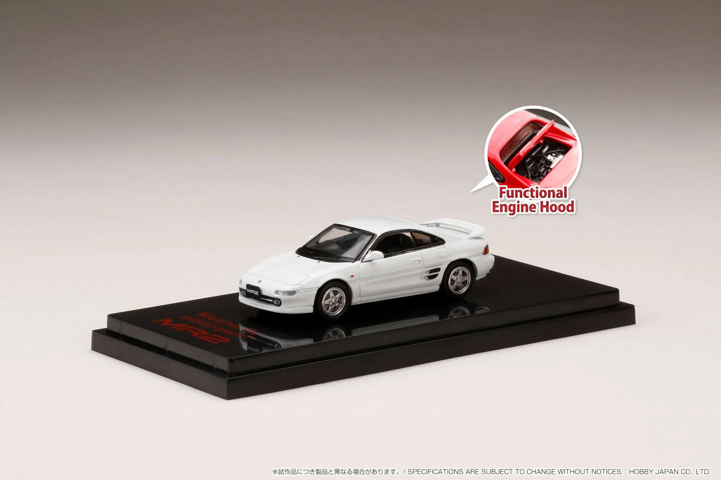 Hobby Japan 1/64 Toyota MR2 (SW20) GT-S Customized Version SUPER WHITE II
