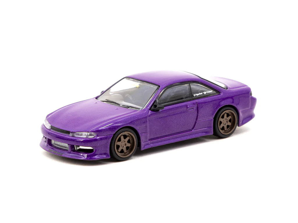 ミニカー mini gt NISSAN S15 S14 TARMAC WORKS Tarmac Works Global64 1/64 Nissan Silvia S14 Purple Metallic