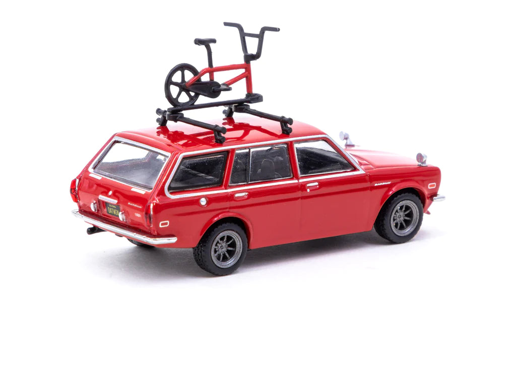 Tarmac Works Global64 1/64 Datsun Bluebird 510 Wagon Red