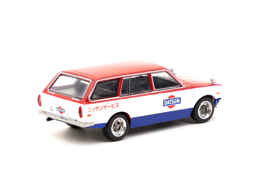 Tarmac Works Global64 1/64 Datsun Bluebird 510 Wagon Service Car
