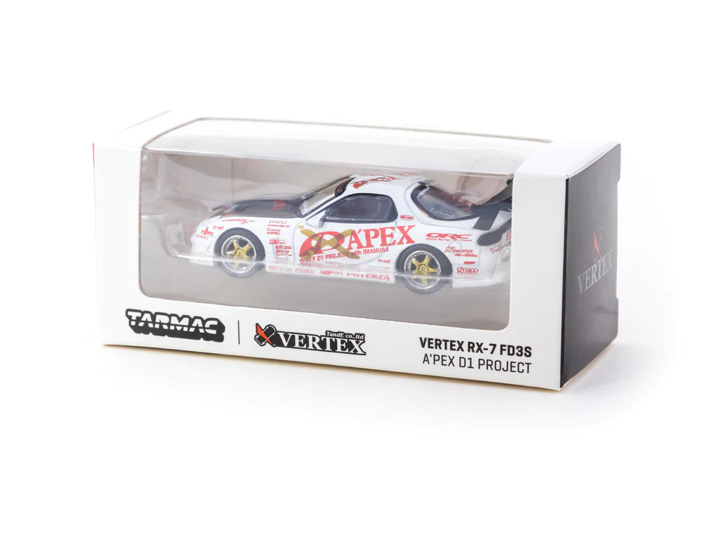 Tarmac Works Global64 1/64 Vertex Mazda RX7 (FD3S) A'PEX D1 Project