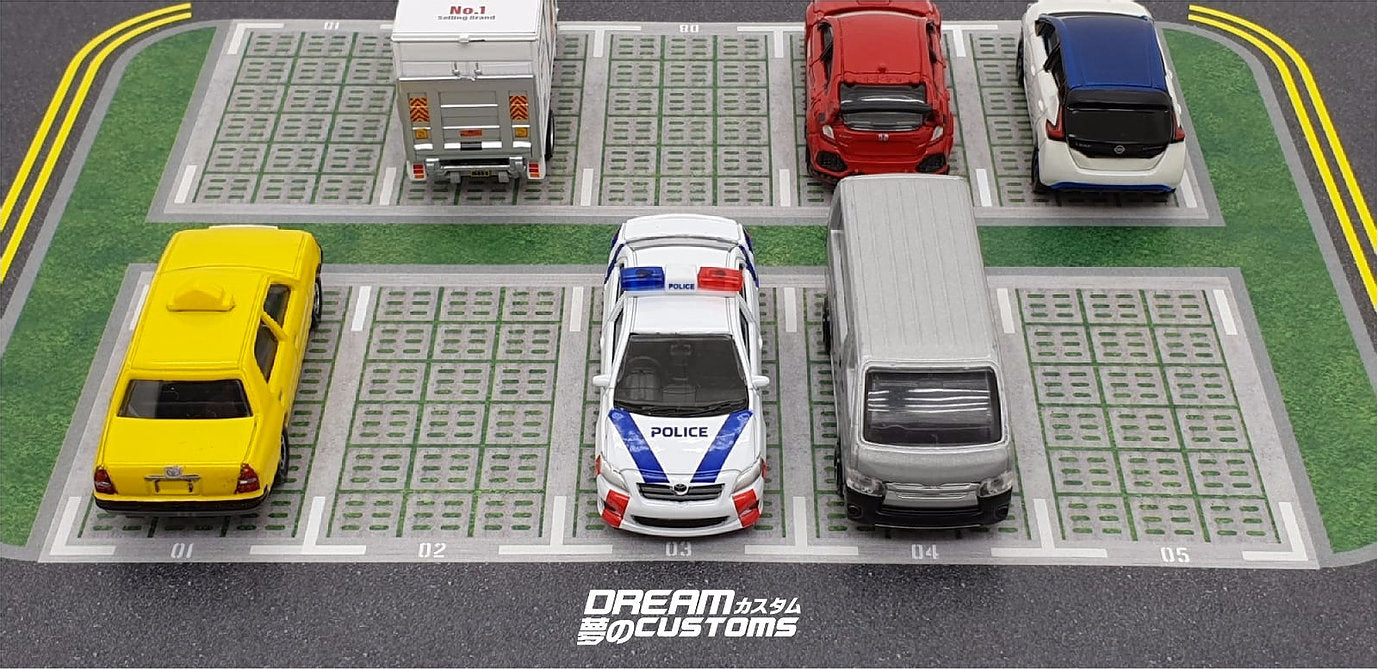 Dream Customs Singapore Carpark II Desktop Diorama Pad (Small)