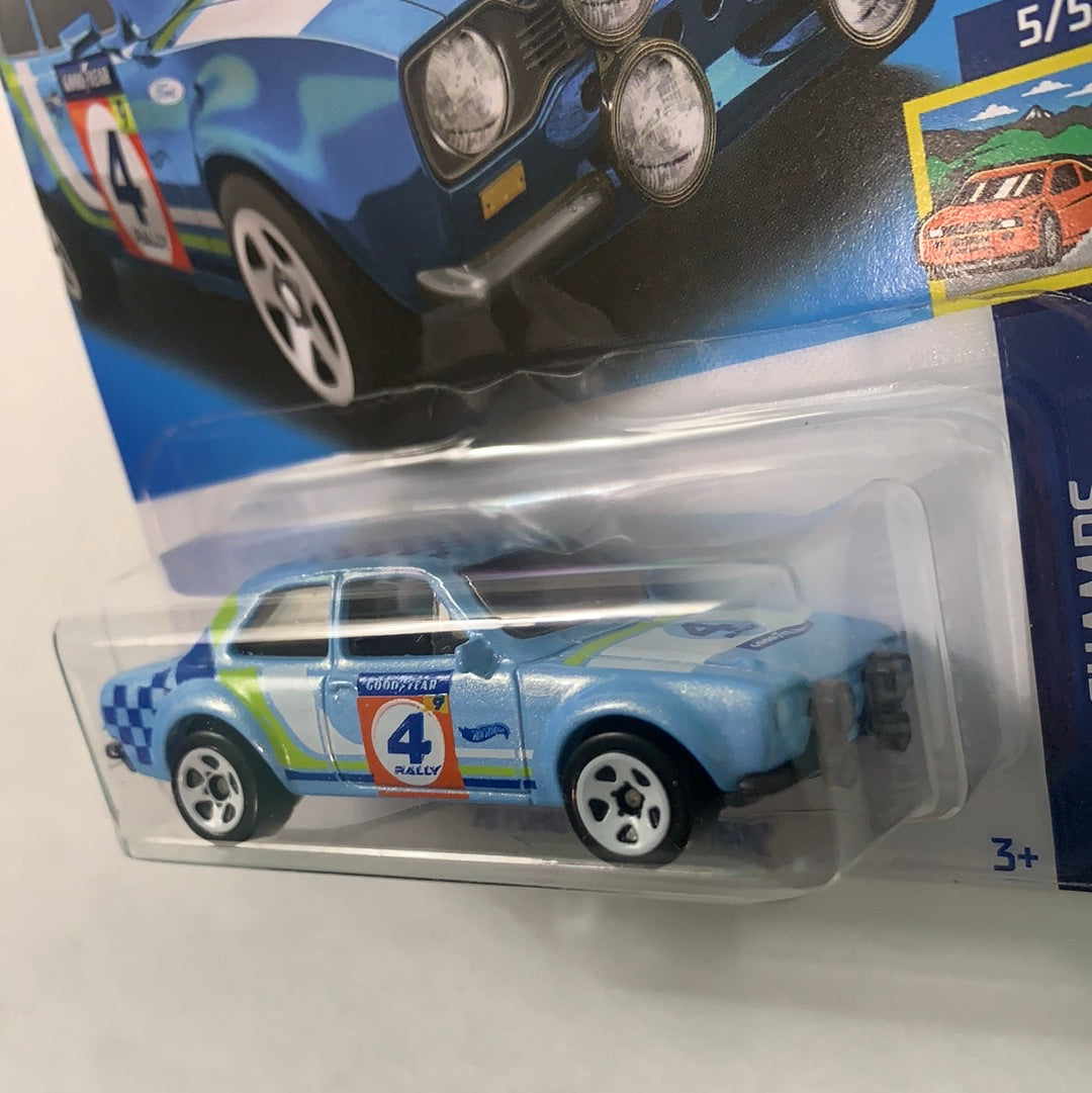 Hot Wheels 1/64 ‘70 Ford Escort RS1600 Light Blue