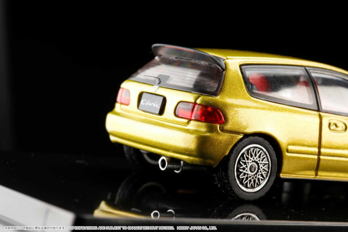 Hobby Japan Honda Civic (EG6) Yellow Metallic Mesh Wheels